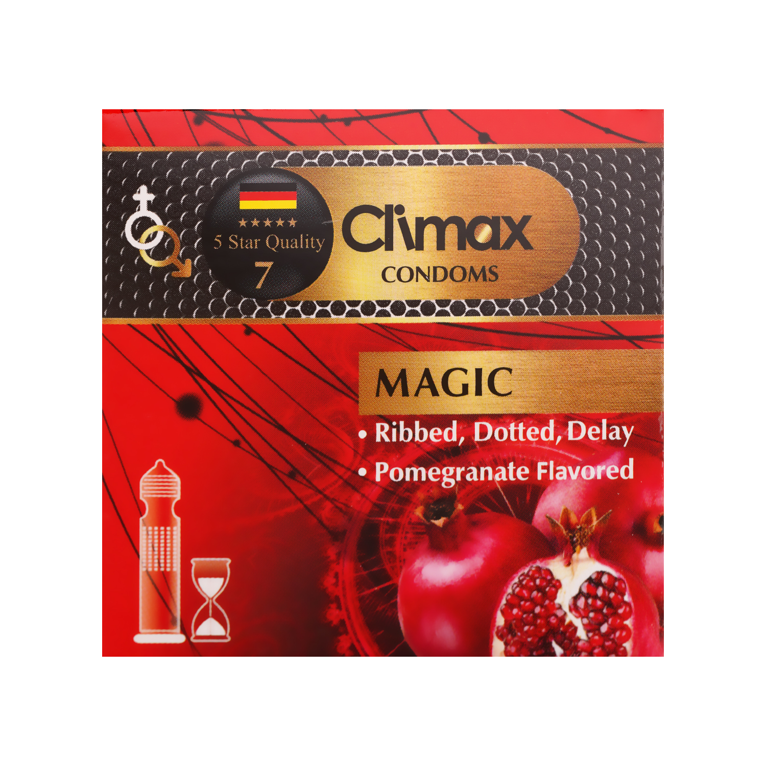 1732 کاندوم تاخیری کلایمکس مدل Magic بسته ۳ عددی - تصویر 1