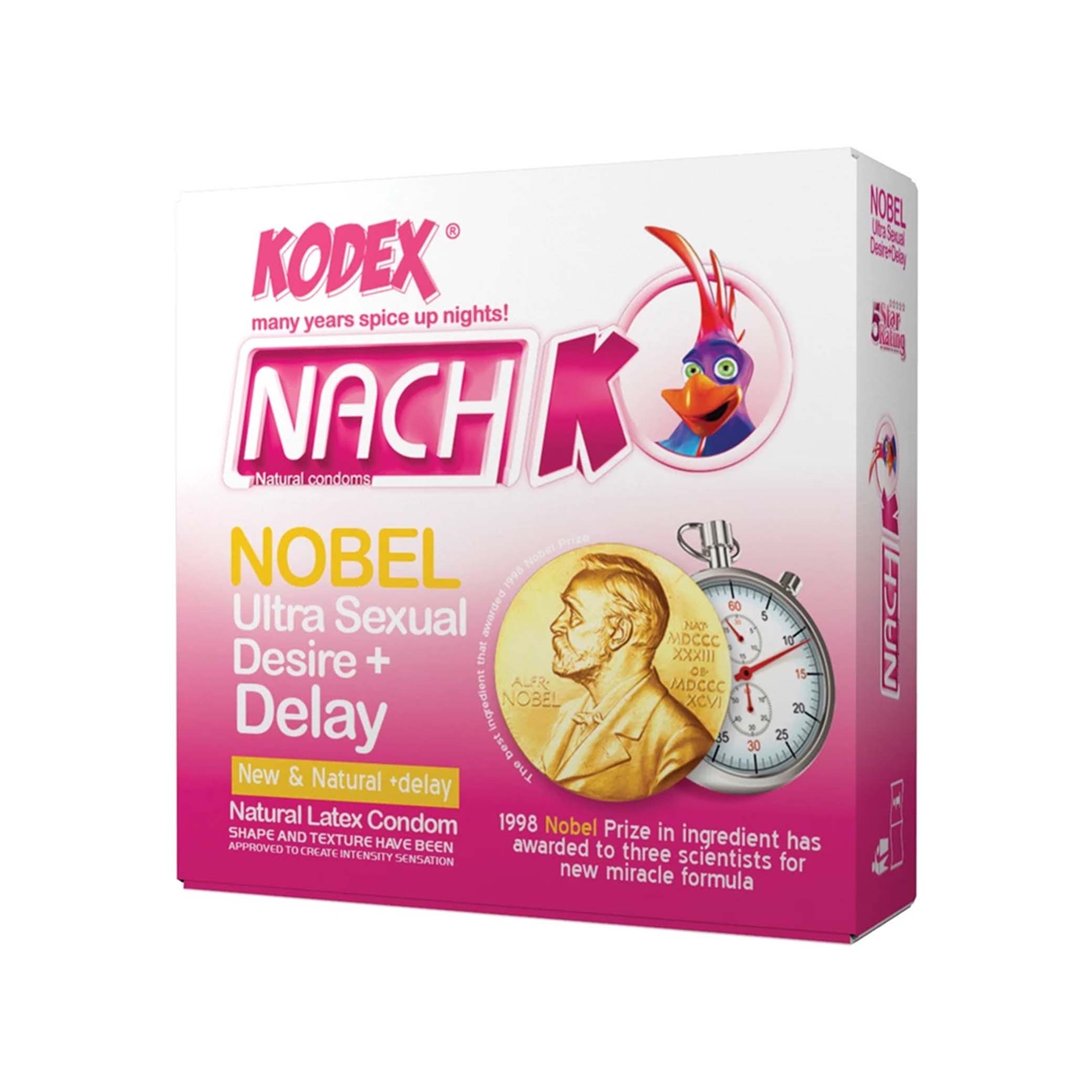 1805 کاندوم ناچ کدکس مدل Nobel بسته 3 عددی - تصویر 1