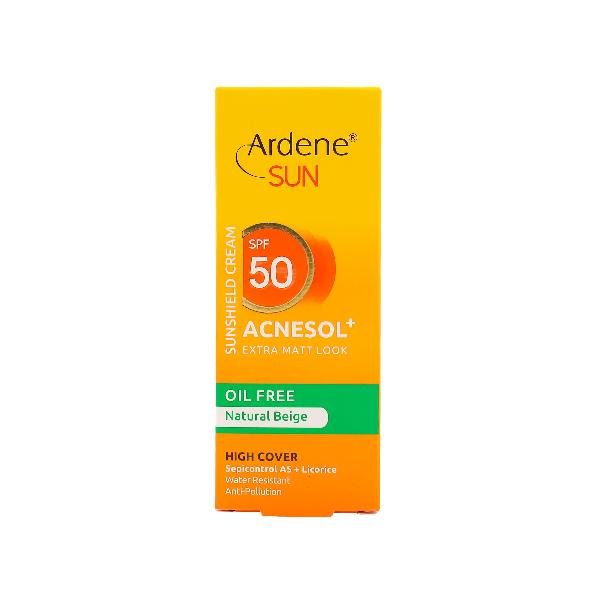 2321 کرم ضد آفتاب SPF50 آردن سان مدل Acnesol رنگ بژ طبیعی - تصویر 1