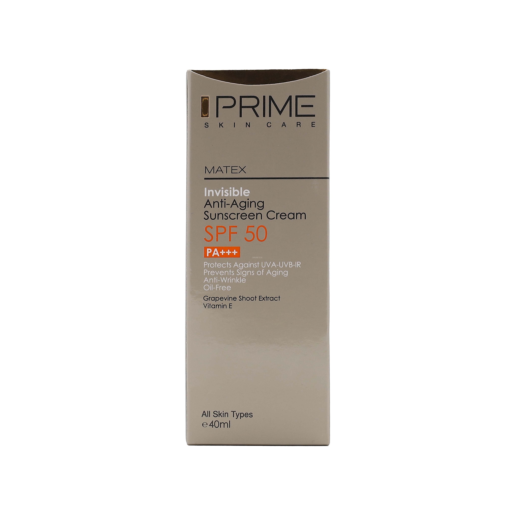 2874 کرم ضد آفتاب جوان کننده SPF50 پرایم مناسب انواع پوست - تصویر 1