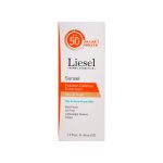 کرم ضد آفتاب SPF50 لایسل رنگ بژ طبیعی مناسب پوست چرب و آکنه‌ دار