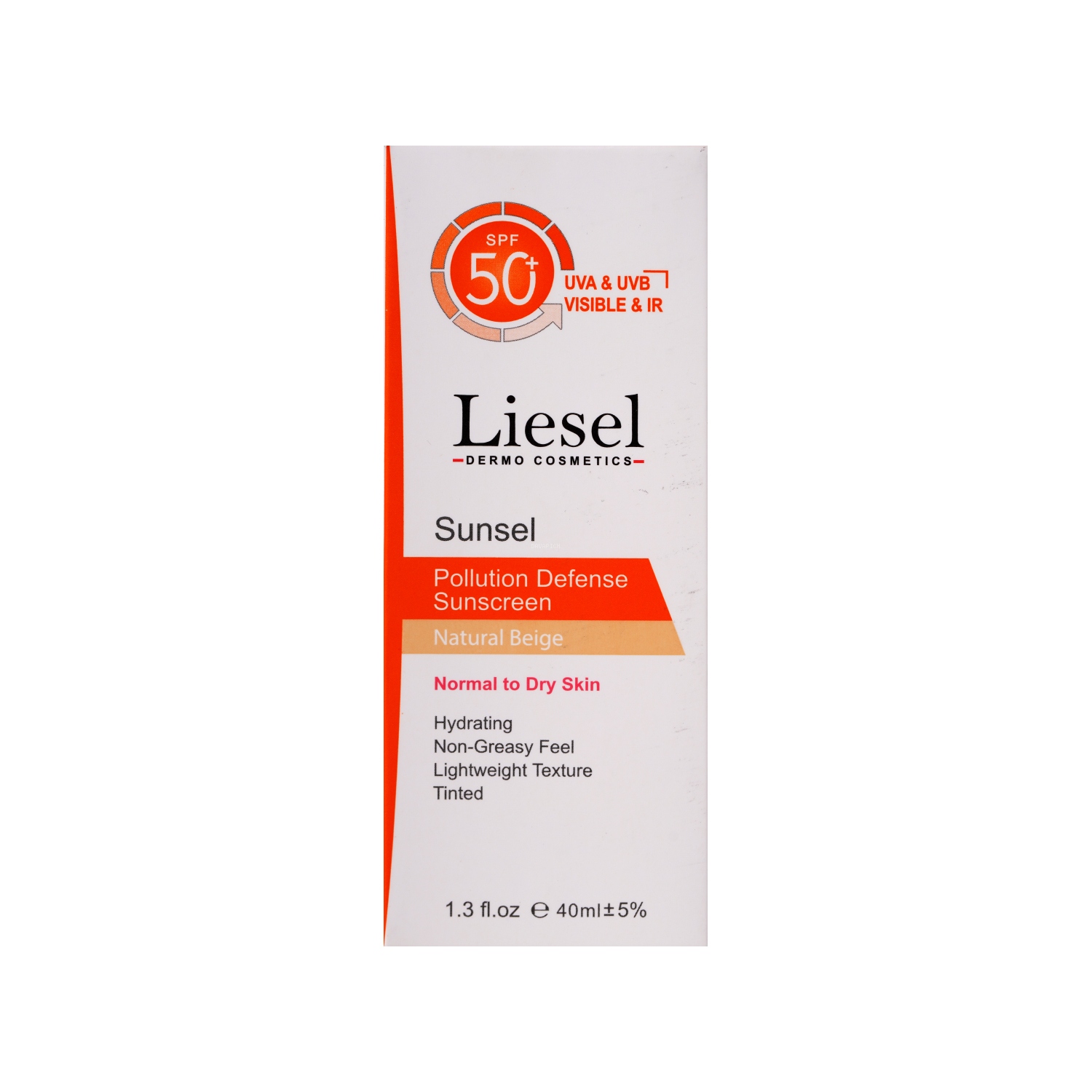 3051 کرم ضد آفتاب SPF50 لایسل رنگ بژ طبیعی مناسب پوست معمولی تا خشک - تصویر 1