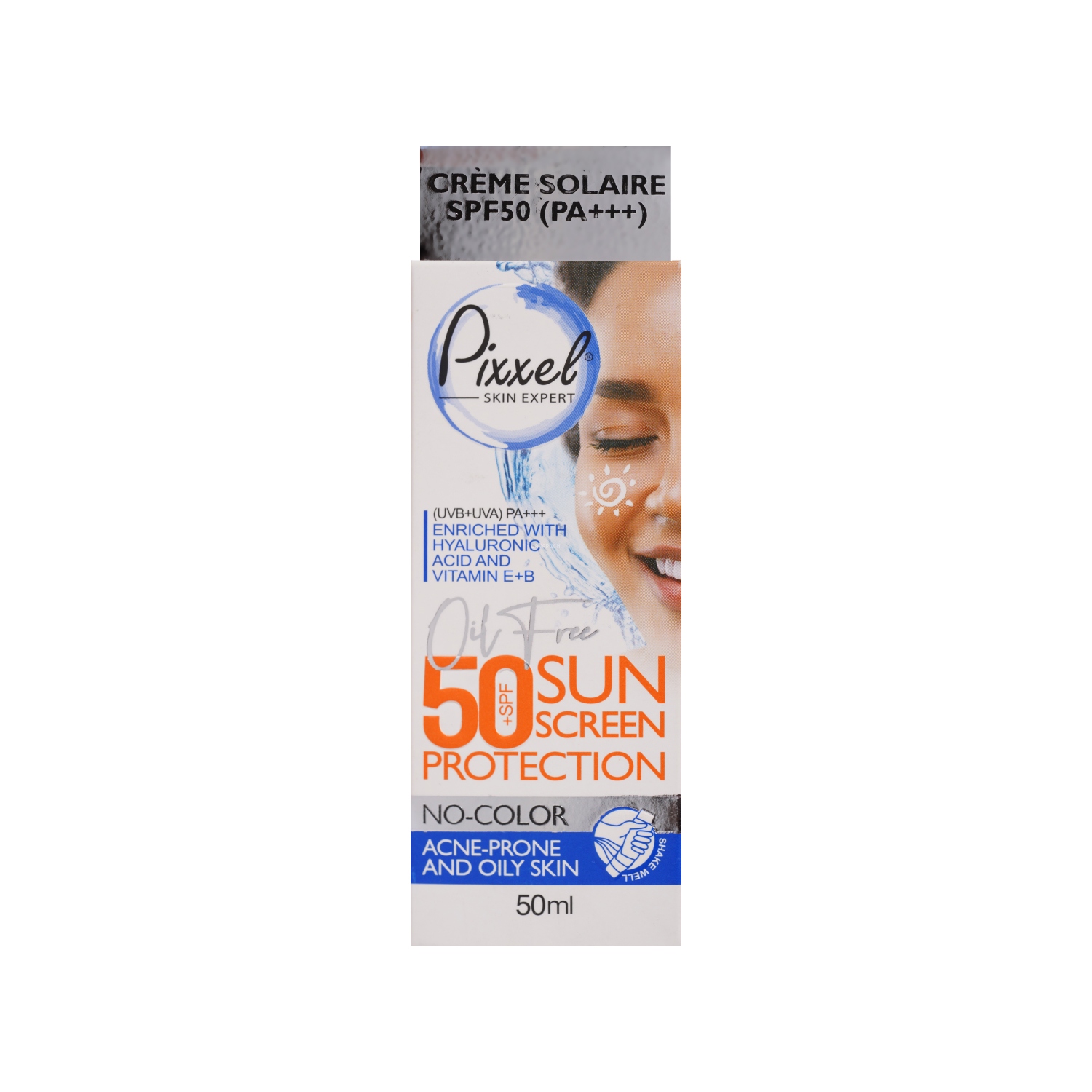 3085 کرم ضد آفتاب SPF50 پیکسل بدون رنگ مناسب پوست چرب و آکنه دار - تصویر 1