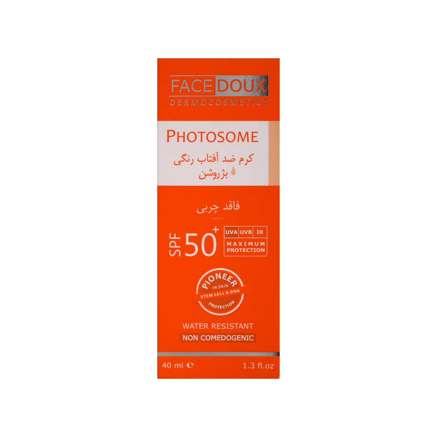 3094 کرم ضد آفتاب SPF50 فیس دوکس مدل Photosome رنگ بژ روشن مناسب پوست چرب - تصویر 1