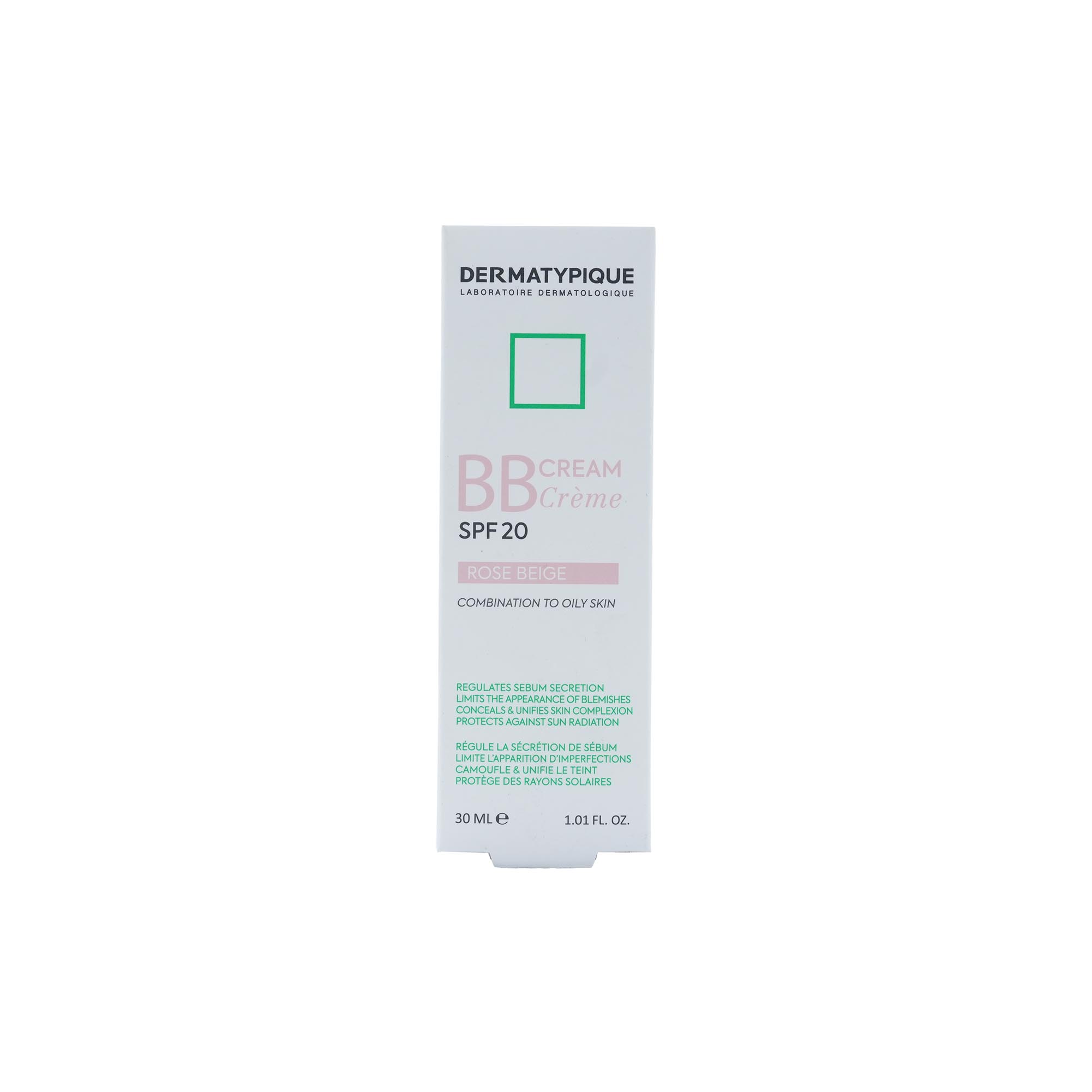 3121 بی بی کرم SPF20 درماتیپیک رنگ رز بژ مناسب پوست چرب و مختلط - تصویر 1