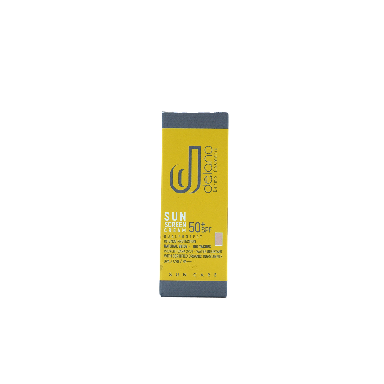 3449 کرم ضد آفتاب SPF50 دلانو رنگ بژ طبیعی مناسب پوست دارای لک - تصویر 1