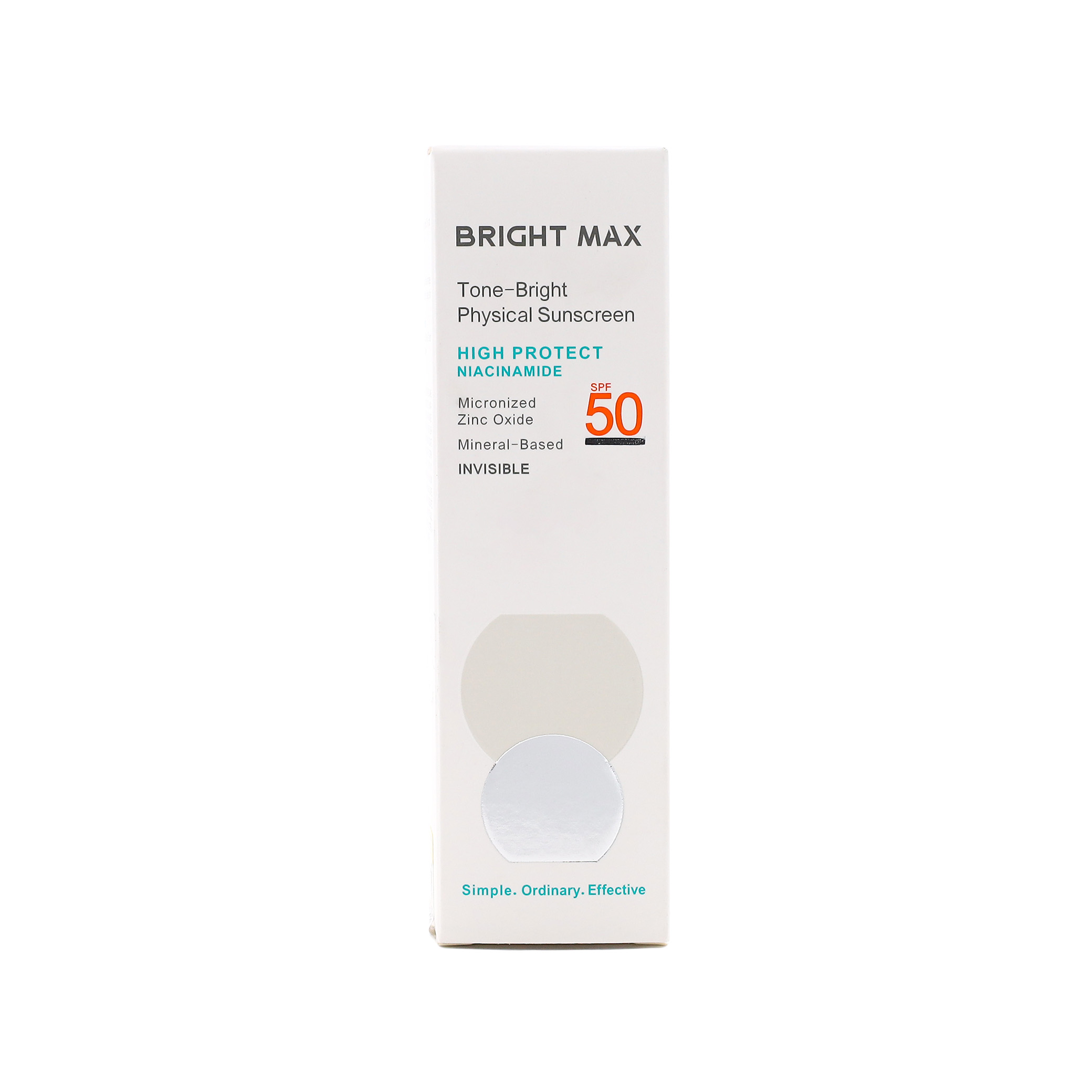 3629 کرم ضد آفتاب SPF50 فیزیکال برایت مکس مدل Tone-Bright بدون رنگ - تصویر 1