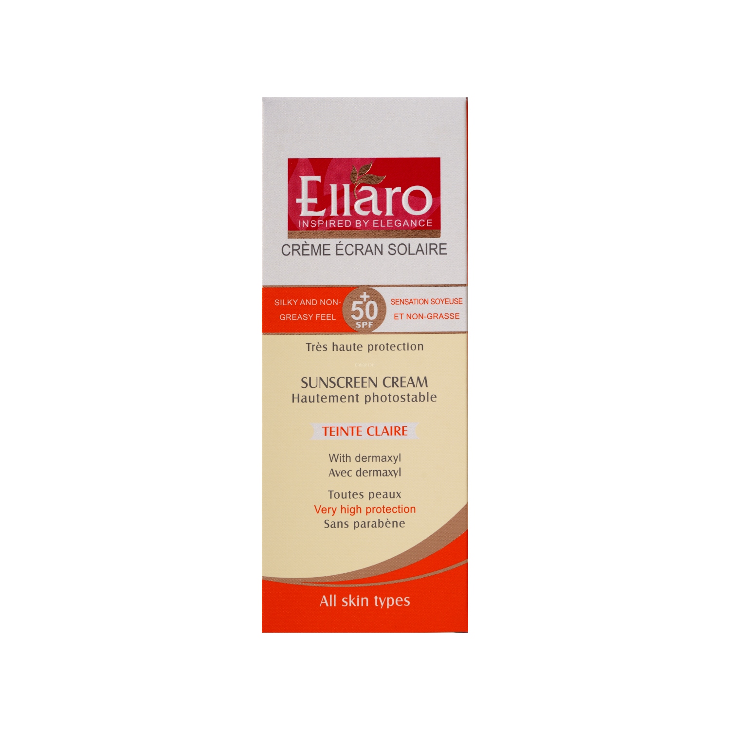 3655 کرم ضد آفتاب SPF50 الارو رنگ بژ روشن مناسب انواع پوست - تصویر 1