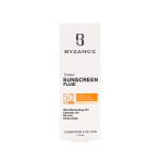 فلوئید ضد آفتاب SPF50 بیزانس رنگ بژ روشن مناسب پوست چرب و مختلط