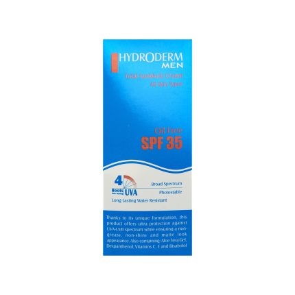 کرم ضد آفتاب SPF35 هیدرودرم مناسب انواع پوست آقایان