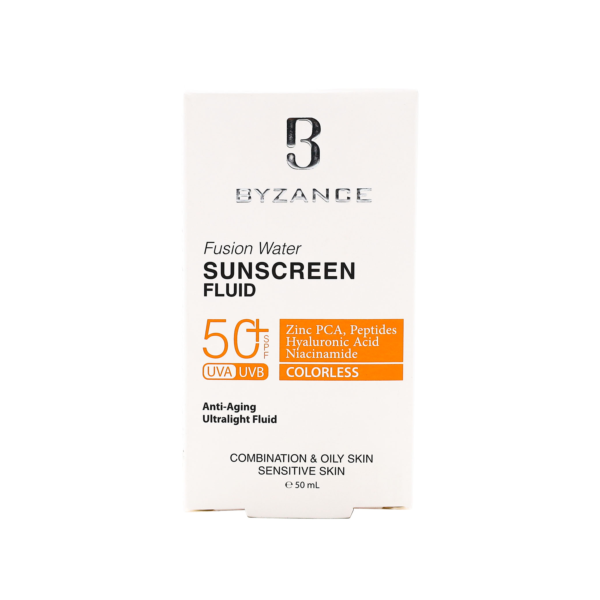 4198 فلوئید ضد آفتاب SPF50 بیزانس مدل Fusion Water - تصویر 1