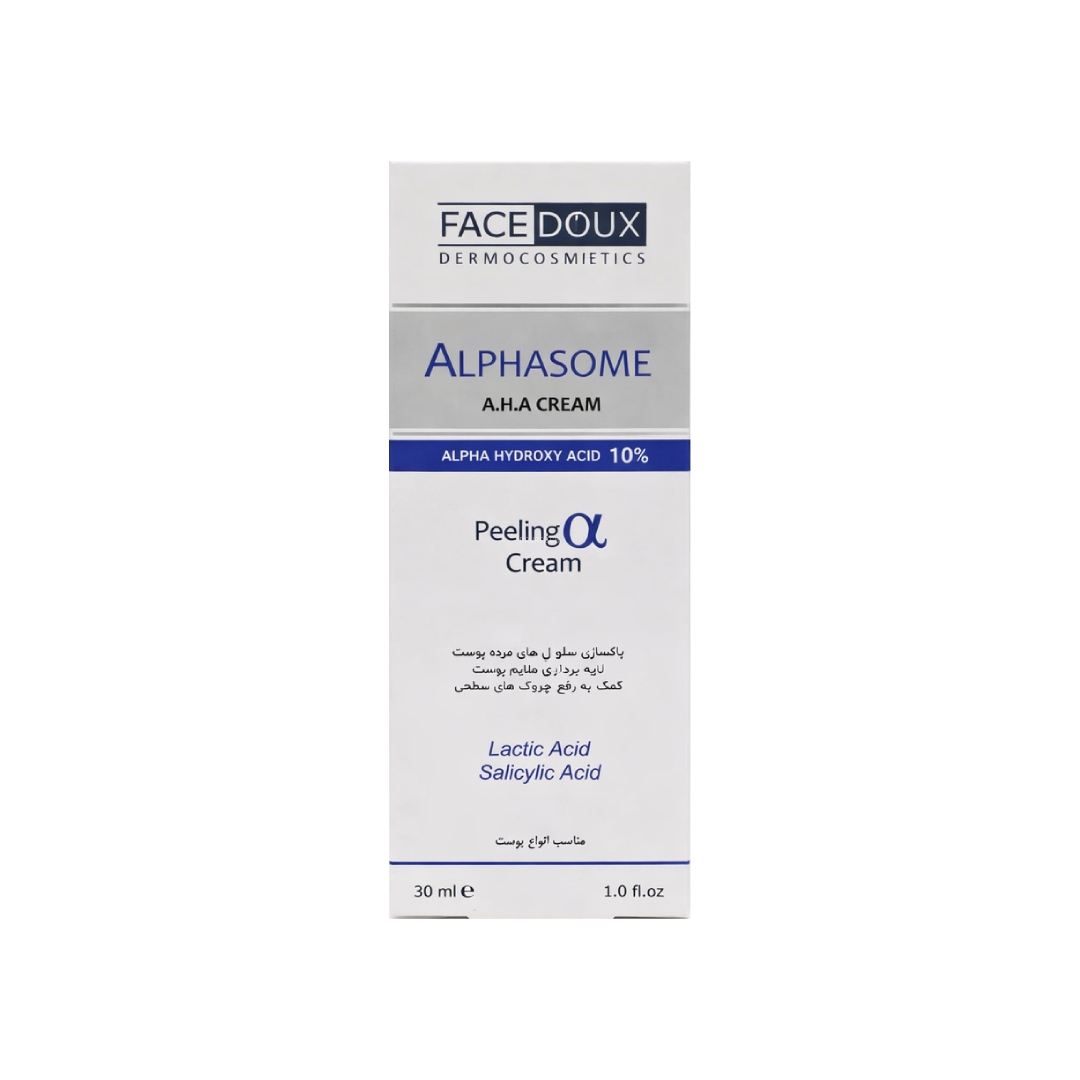 5607 کرم لایه بردار AHA %10 فیس دوکس مدل Alphasome - تصویر 1