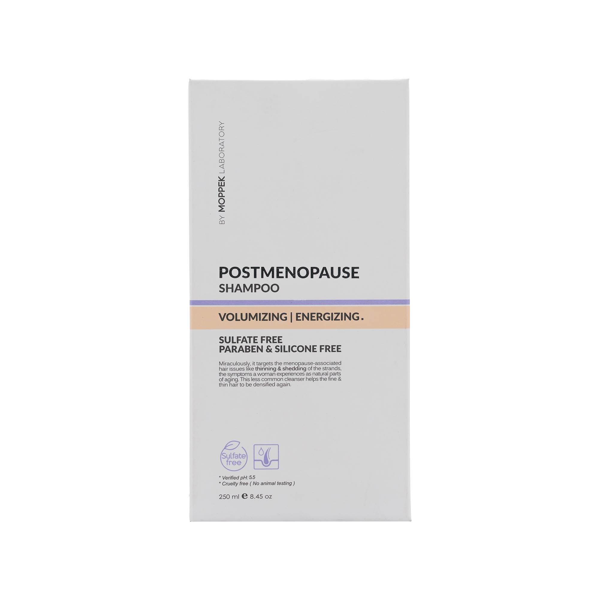 5691 شامپو موپک مدل Postmenopause مناسب موی نازک و کم حجم 250 میلی لیتر - تصویر 1