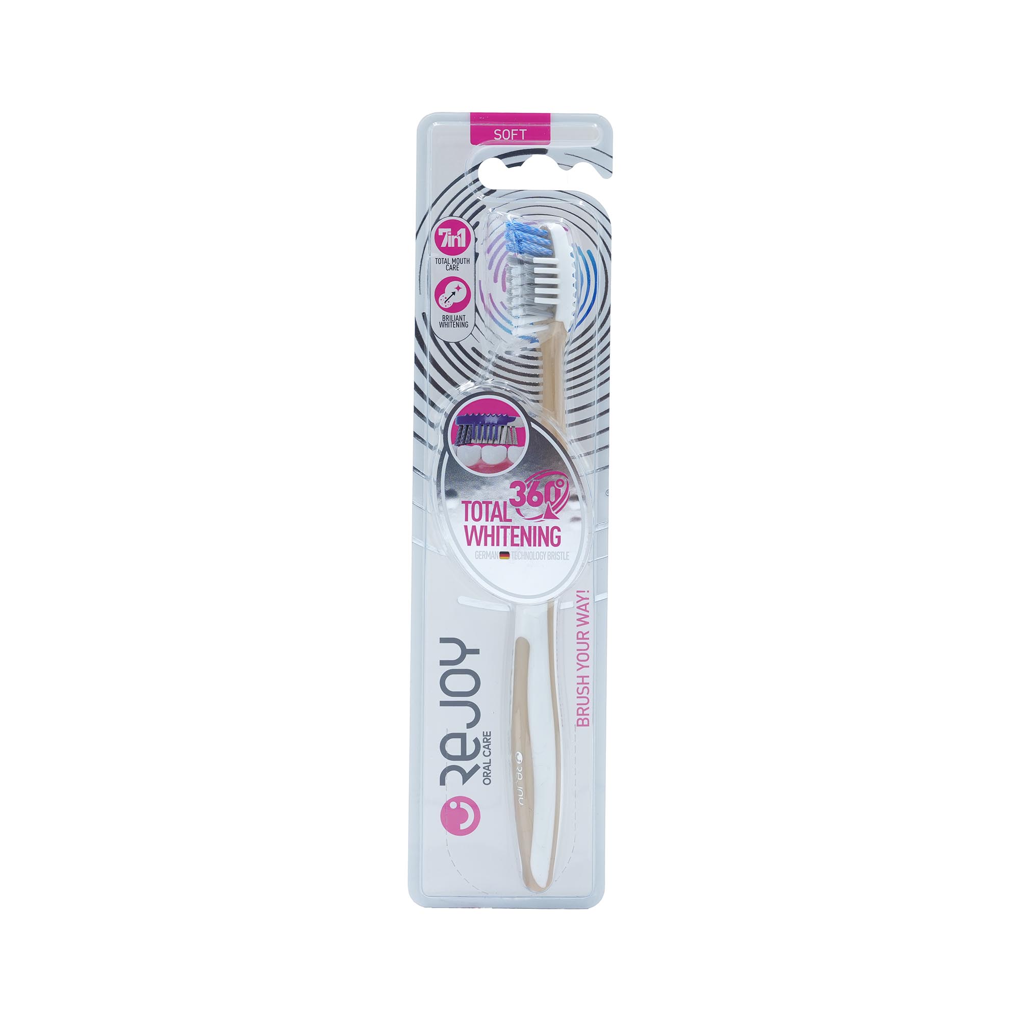 MADAR-Rejoytotalsofttooth مسواک ریجوی مدل Total Whitening 360 با برس نرم - تصویر 1