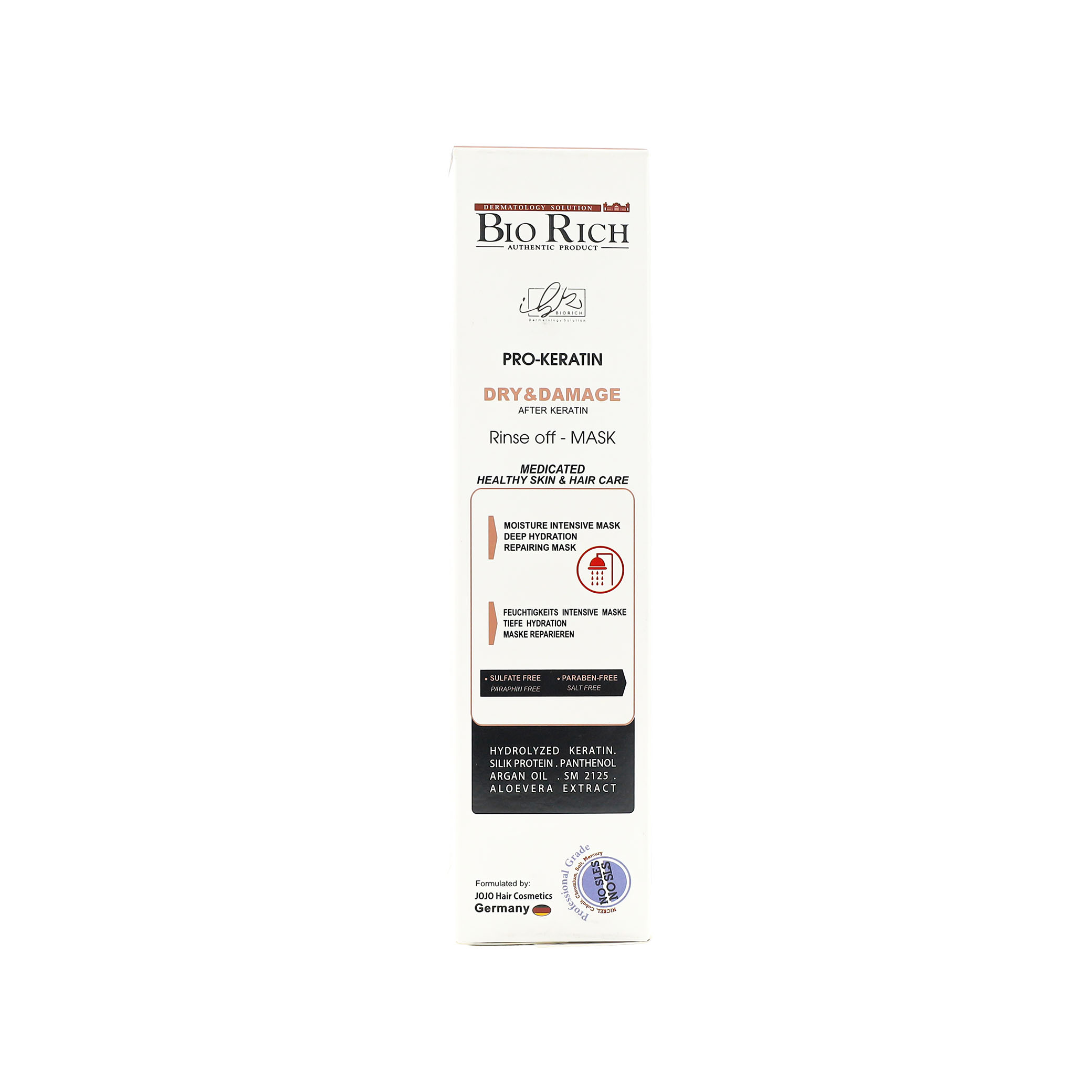 3321 ماسک مو با آبکشی بایوریچ مدل Pro-Keratin مناسب موی خشک و آسیب دیده - تصویر 1